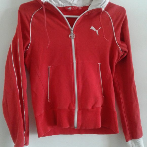 PUMA 80s Vintage Red with White Piping zip front - (S) - Picture 10 of 10